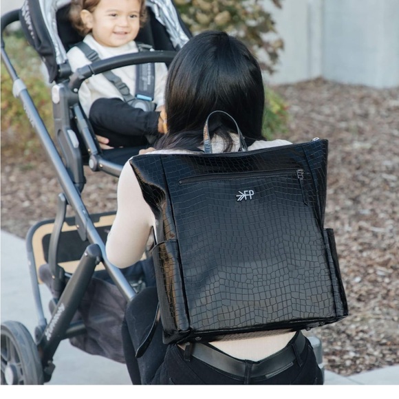 Freshly Picked Pink Crocodile-Textured Backpack - Picture 8 of 11